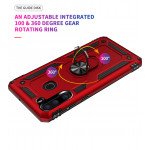 Wholesale Tech Armor Ring Grip Case with Metal Plate for Samsung Galaxy A21 (Red)